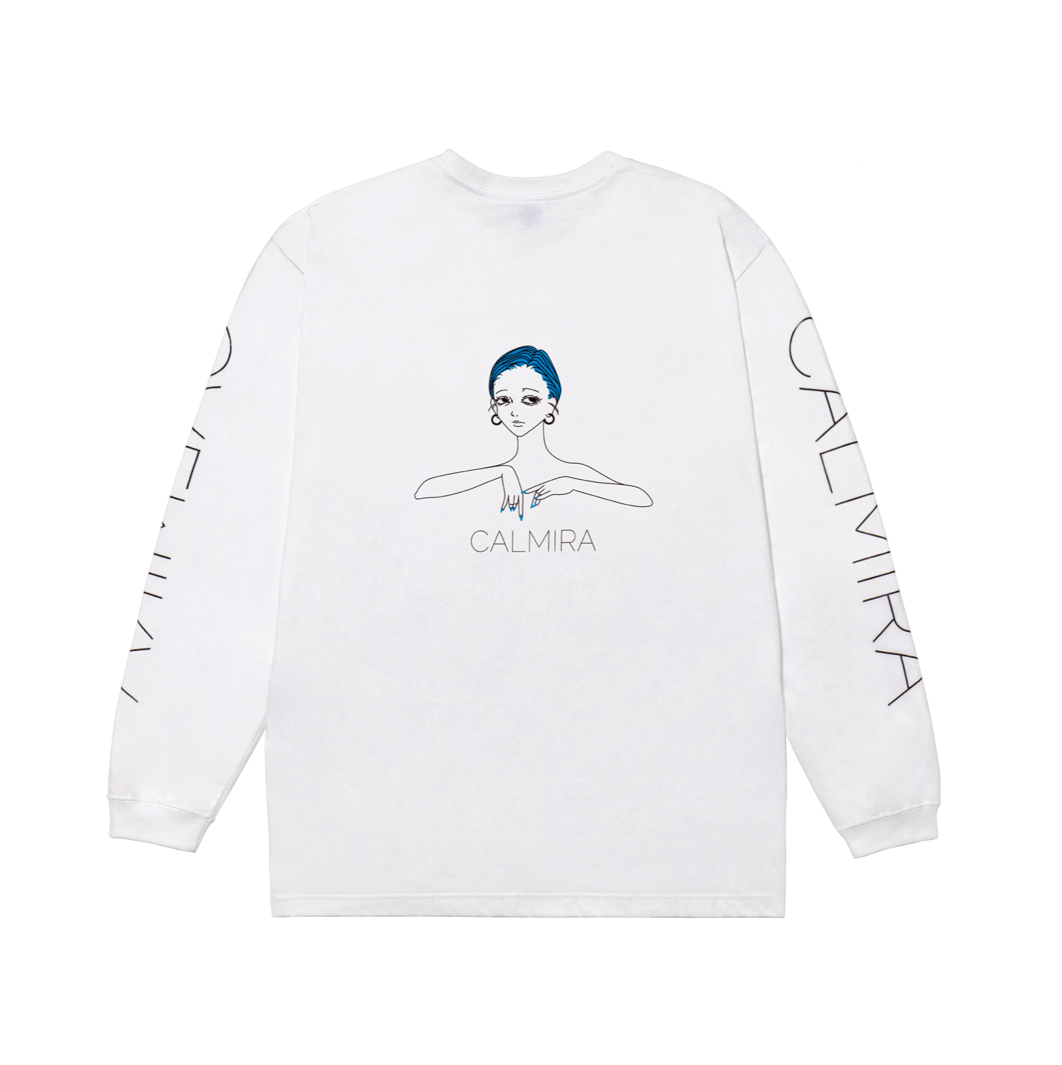 青髪 Long Sleeve T-Shirt type-B