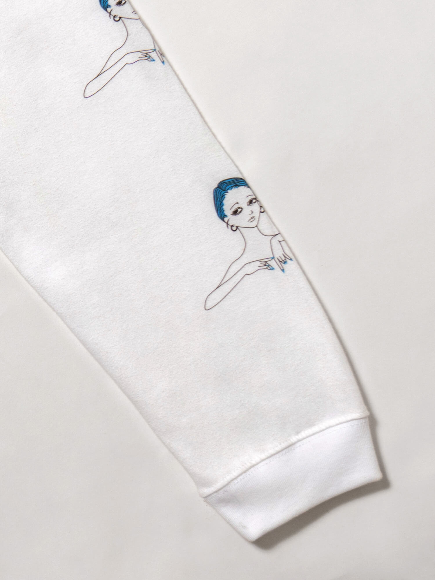 青髪 Long Sleeve T-Shirt type-A