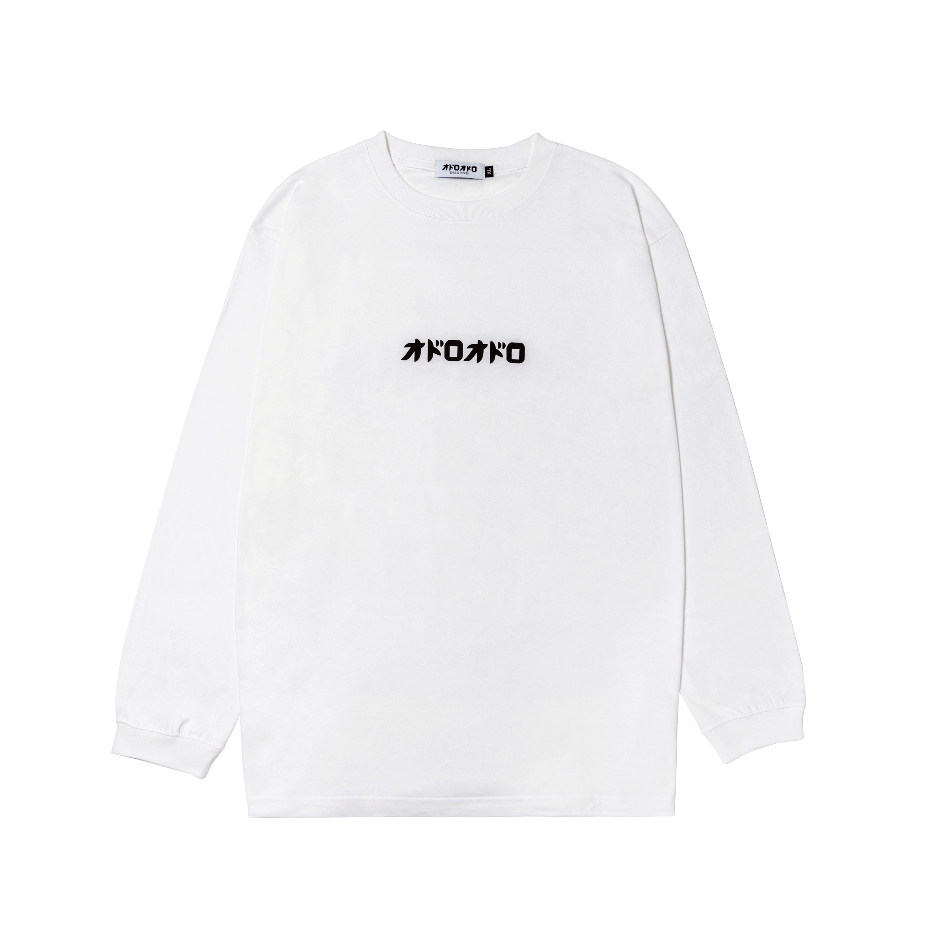 オドロオドロ ロゴ Long Sleeve T-Shirt WHITE