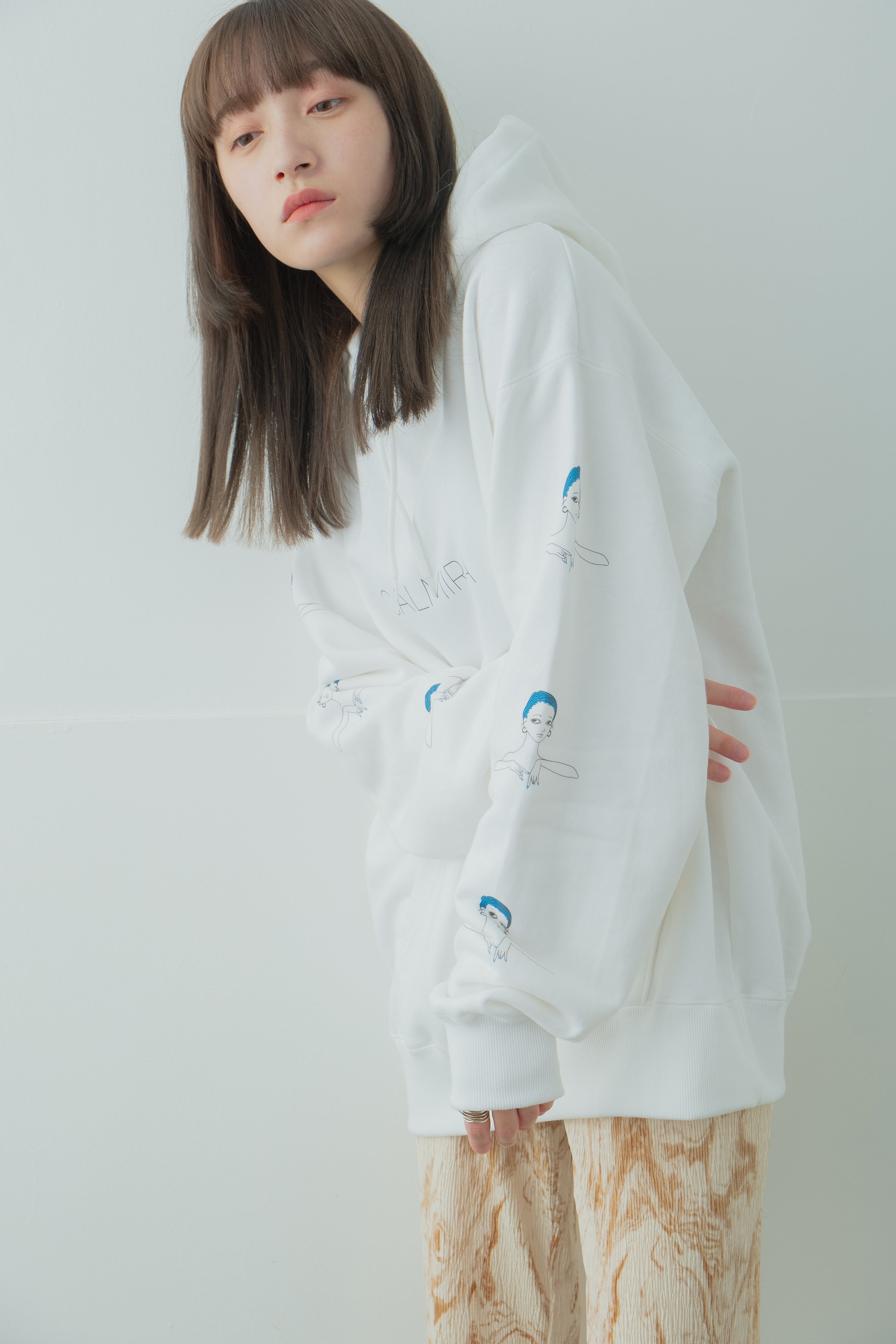 青髪 Hoodie type-A