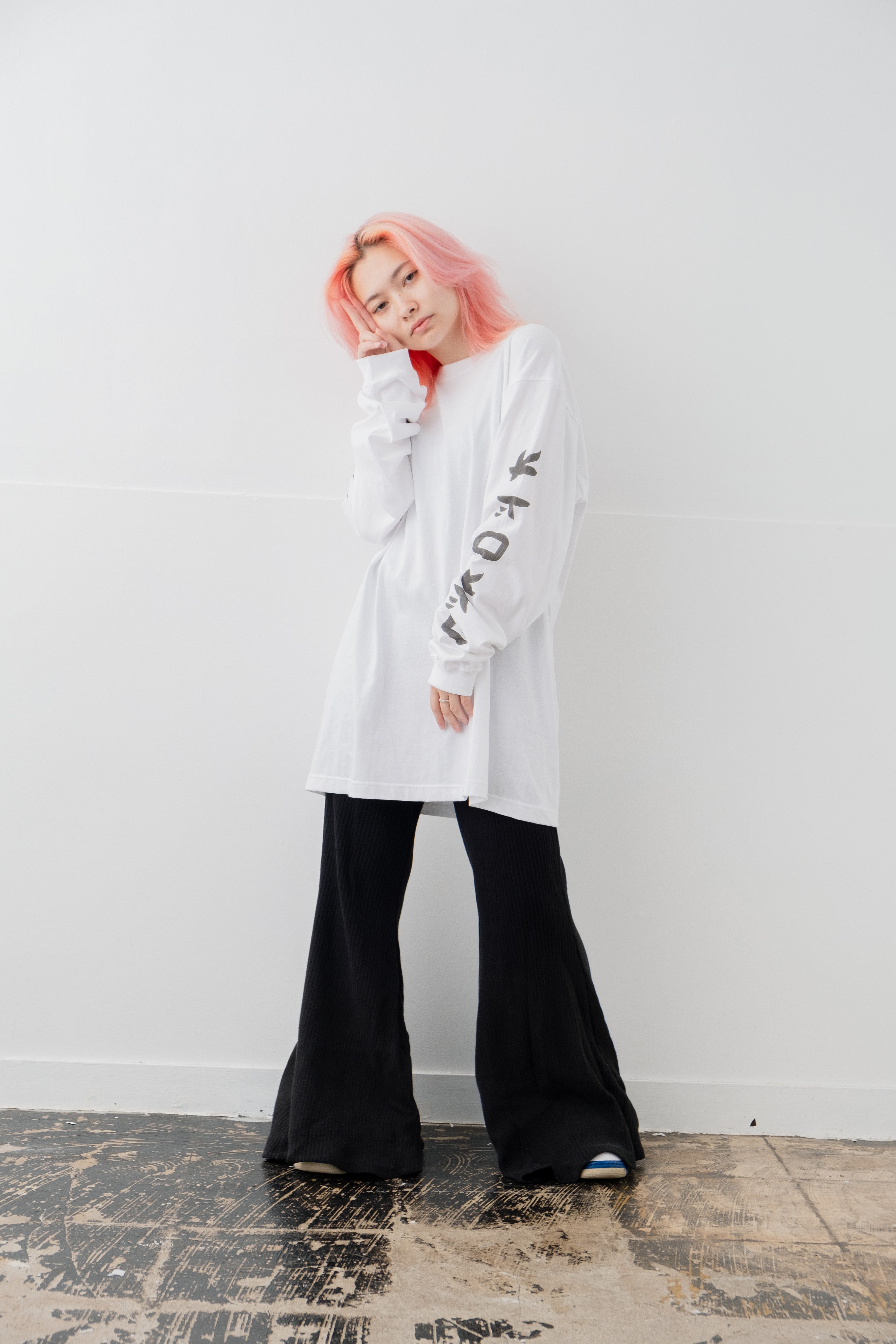 輪入道 Long Sleeve T-Shirt type-B