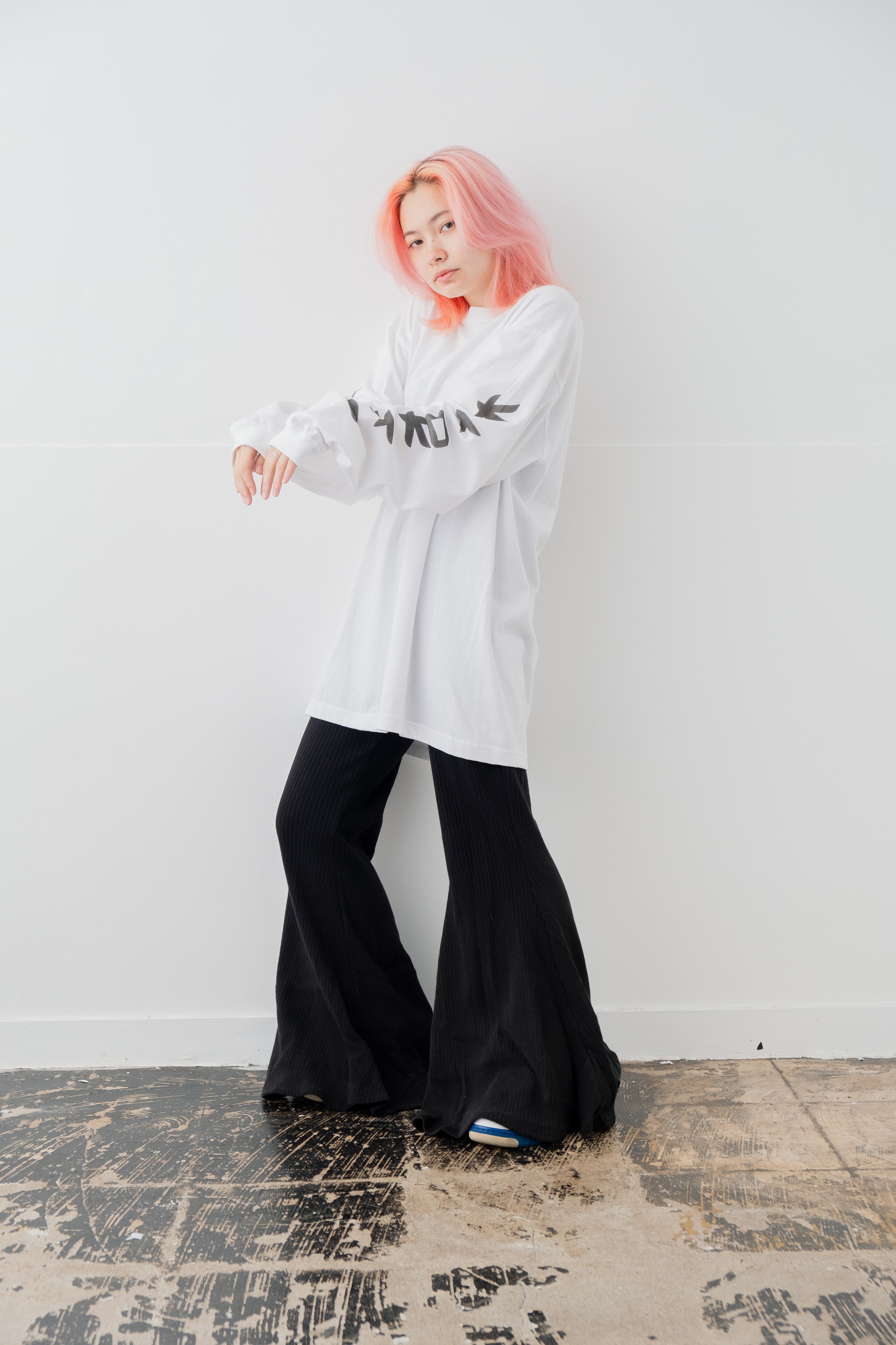 輪入道 Long Sleeve T-Shirt type-B