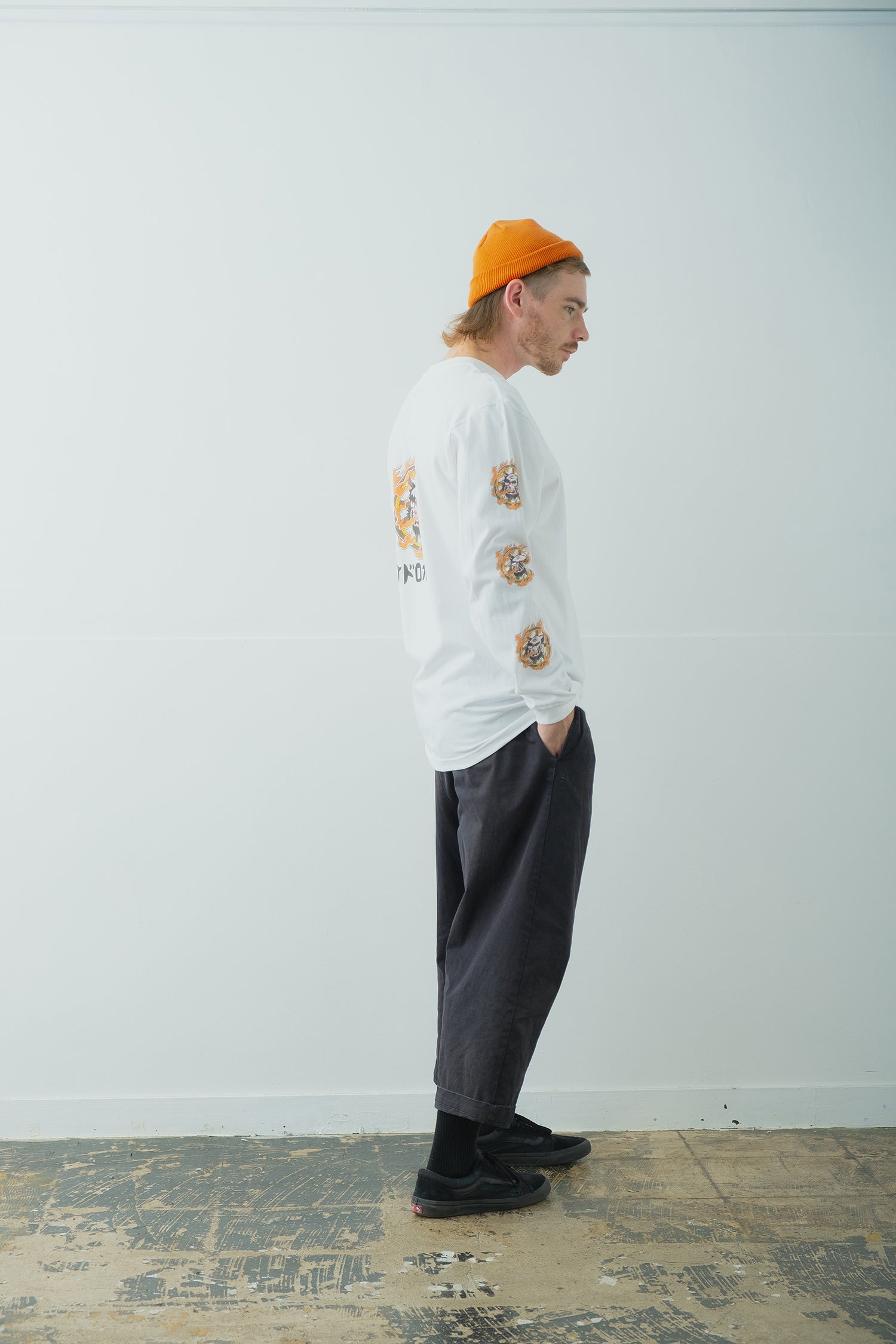 輪入道 Long Sleeve T-Shirt type-A
