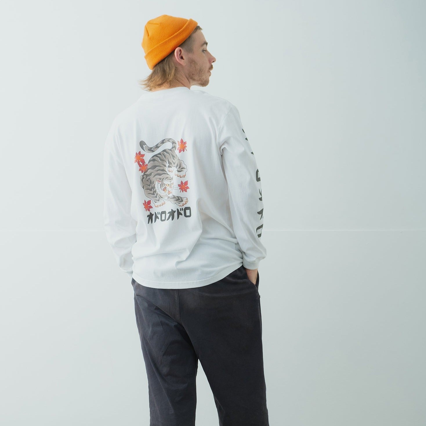 五黄の虎 Long Sleeve T-Shirt type-B