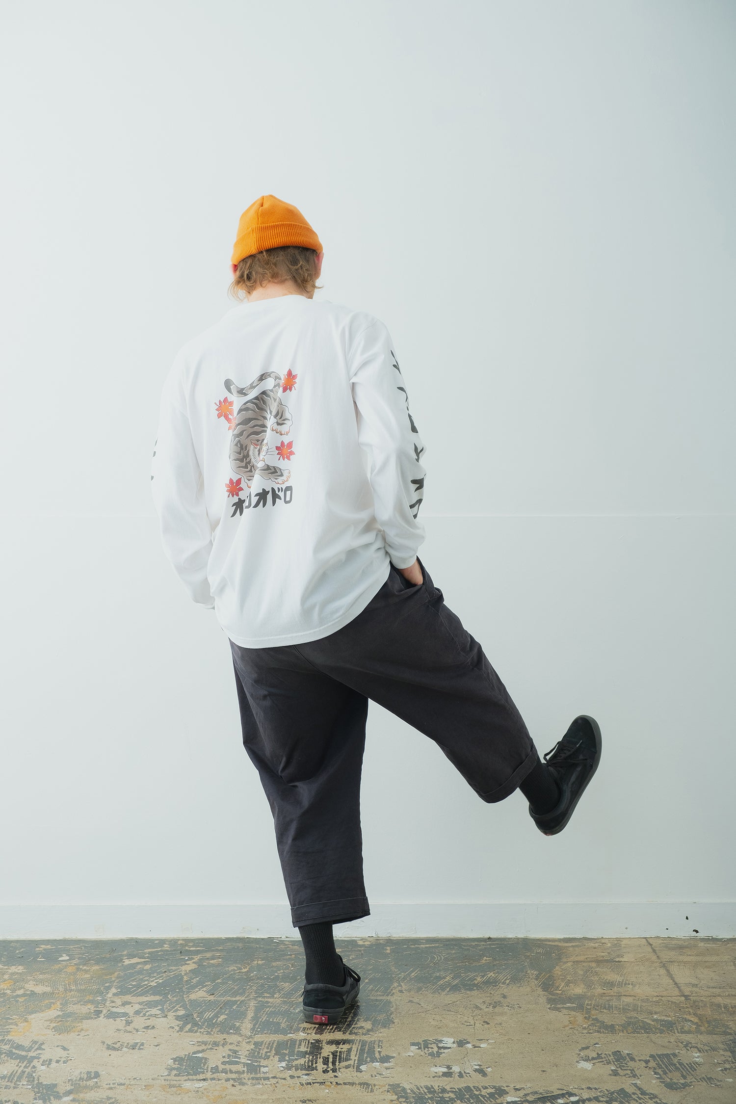 五黄の虎 Long Sleeve T-Shirt type-B