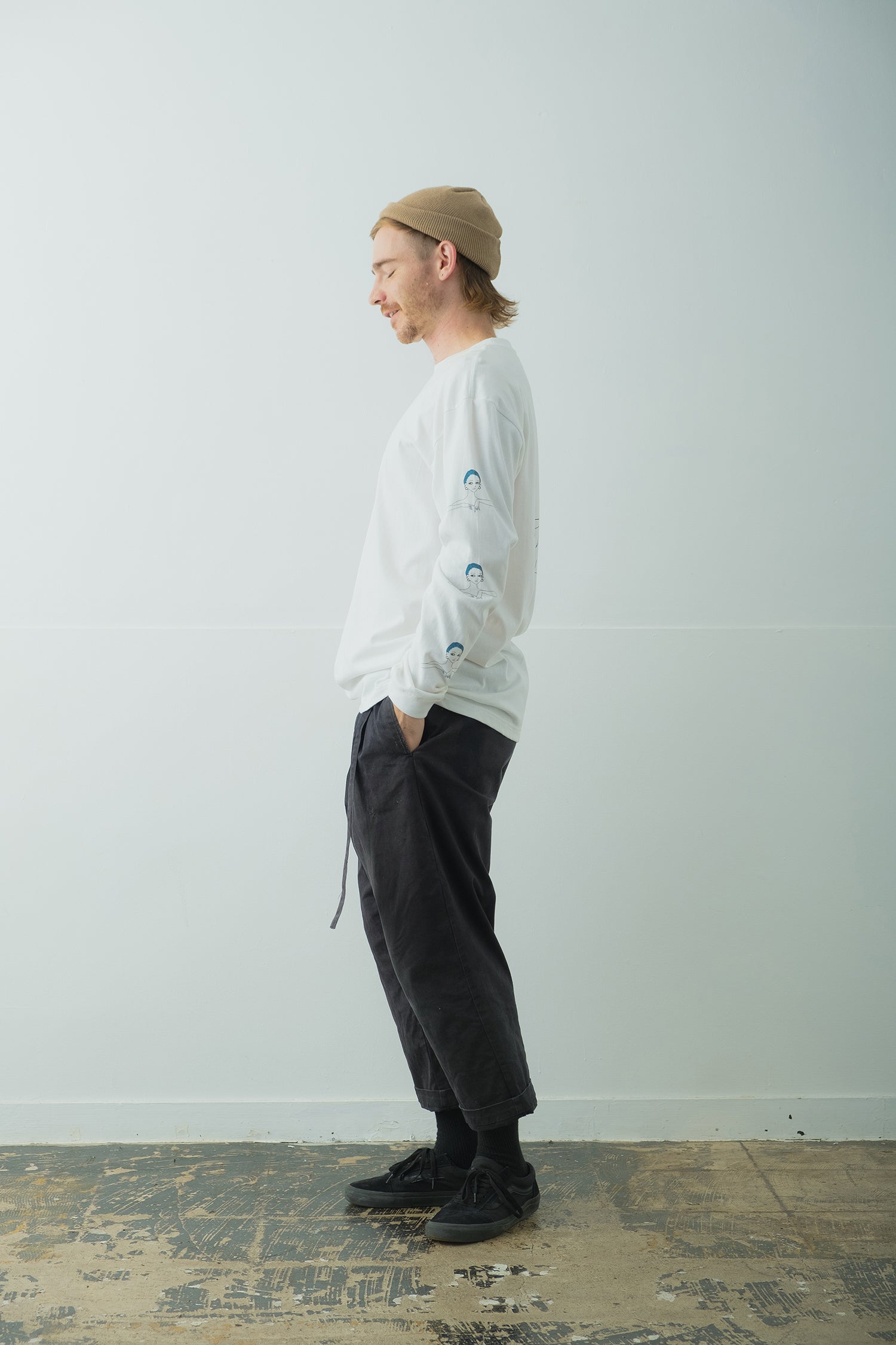 青髪 Long Sleeve T-Shirt type-A